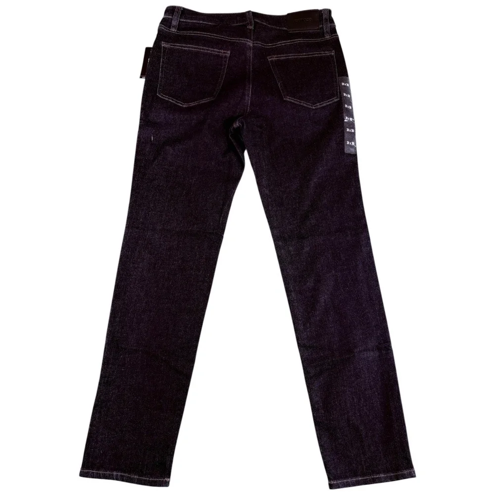 Express Jeans Mens 31x30 Blue Denim Dark Wash Hyper Stretch Slim Straight Leg
